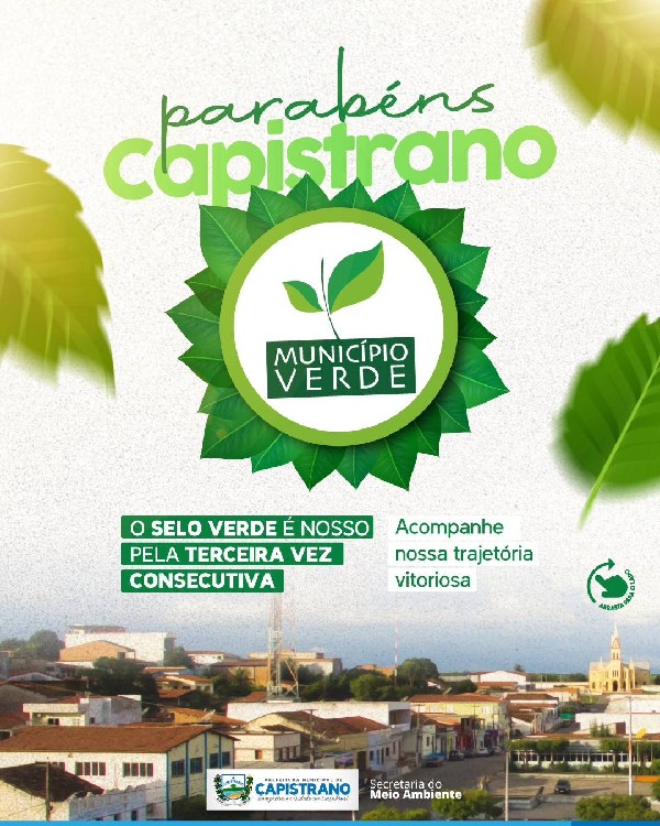 O SELO VERDE É NOSSO PELA TERCEIRA VEZ CONSECUTIVA!